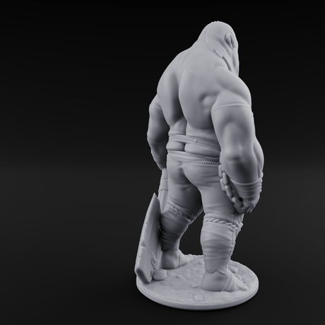Belly Buckled Ogre Executioner Miniature for Dungeons and Dragons, Pathfinder or other TTRPGs