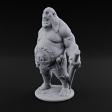 Belly Buckled Ogre Executioner Miniature for Dungeons and Dragons, Pathfinder or other TTRPGs
