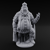Belly Full Of Gold Ogre King Miniature for Dungeons and Dragons, Pathfinder or other TTRPGs