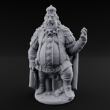 Belly Full Of Gold Ogre King Miniature for Dungeons and Dragons, Pathfinder or other TTRPGs