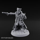 No Quarter Given Human Pirate Captain Miniature for Dungeons and Dragons, Pathfinder or other TTRPGs