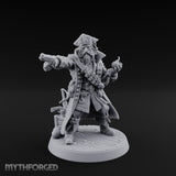 No Quarter Given Human Pirate Captain Miniature for Dungeons and Dragons, Pathfinder or other TTRPGs