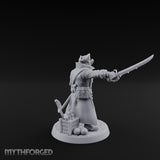 No Quarter Given Human Pirate Captain Miniature for Dungeons and Dragons, Pathfinder or other TTRPGs