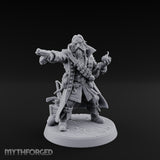 No Quarter Given Human Pirate Captain Miniature for Dungeons and Dragons, Pathfinder or other TTRPGs