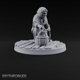 Heeding the Water Human Cultist B Miniature for Dungeons and Dragons, Pathfinder or other TTRPGs