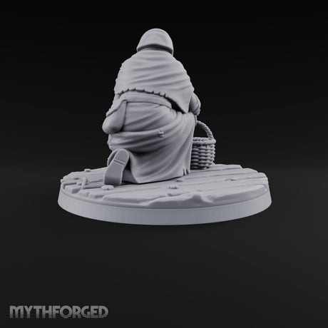 Heeding the Water Human Cultist B Miniature for Dungeons and Dragons, Pathfinder or other TTRPGs