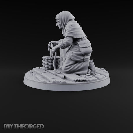 Heeding the Water Human Cultist B Miniature for Dungeons and Dragons, Pathfinder or other TTRPGs