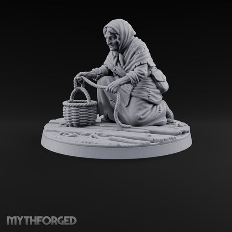 Heeding the Water Human Cultist B Miniature for Dungeons and Dragons, Pathfinder or other TTRPGs
