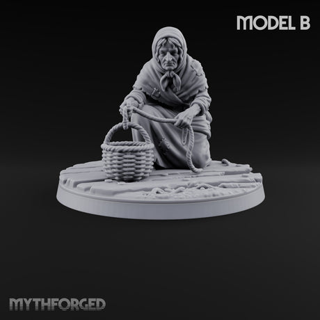 Heeding the Water Human Cultist B Miniature for Dungeons and Dragons, Pathfinder or other TTRPGs