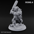 Shouldering The Cudgel Oni Brutes A Miniature for Dungeons and Dragons, Pathfinder or other TTRPGs