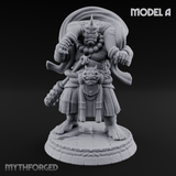 Turned Townsfolk Oni Fighters A Miniature for Dungeons and Dragons, Pathfinder or other TTRPGs