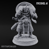 Turned Townsfolk Oni Fighters A Miniature for Dungeons and Dragons, Pathfinder or other TTRPGs