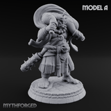 Turned Townsfolk Oni Fighters A Miniature for Dungeons and Dragons, Pathfinder or other TTRPGs