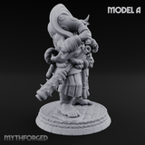 Turned Townsfolk Oni Fighters A Miniature for Dungeons and Dragons, Pathfinder or other TTRPGs