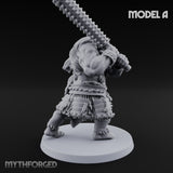Club Swinging Brutish Ogre A Miniature for Dungeons and Dragons, Pathfinder or other TTRPGs