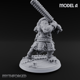 Shouldering The Cudgel Oni Brutes A Miniature for Dungeons and Dragons, Pathfinder or other TTRPGs