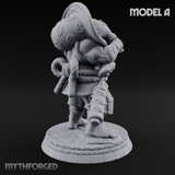 Turned Townsfolk Oni Fighters A Miniature for Dungeons and Dragons, Pathfinder or other TTRPGs