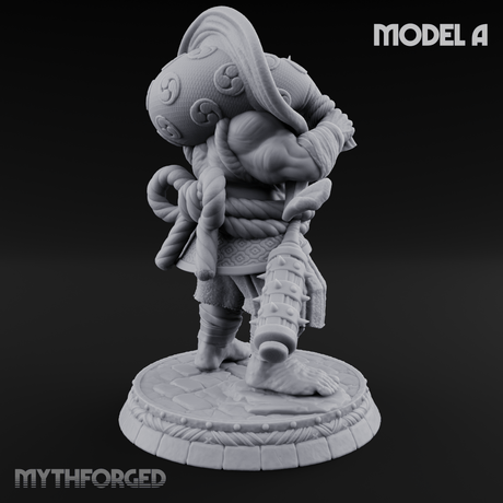 Turned Townsfolk Oni Fighters A Miniature for Dungeons and Dragons, Pathfinder or other TTRPGs