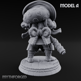 Turned Townsfolk Oni Fighters A Miniature for Dungeons and Dragons, Pathfinder or other TTRPGs