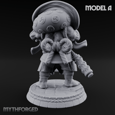 Turned Townsfolk Oni Fighters A Miniature for Dungeons and Dragons, Pathfinder or other TTRPGs
