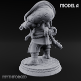 Turned Townsfolk Oni Fighters A Miniature for Dungeons and Dragons, Pathfinder or other TTRPGs