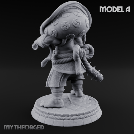 Turned Townsfolk Oni Fighters A Miniature for Dungeons and Dragons, Pathfinder or other TTRPGs