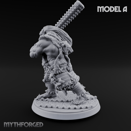 Shouldering The Cudgel Oni Brutes A Miniature for Dungeons and Dragons, Pathfinder or other TTRPGs