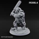 Shouldering The Cudgel Oni Brutes A Miniature for Dungeons and Dragons, Pathfinder or other TTRPGs