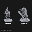 Club Swinging Brutish Ogre Set Miniature for Dungeons and Dragons, Pathfinder or other TTRPGs