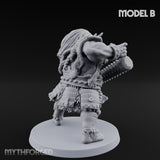 Club Swinging Brutish Ogre B Miniature for Dungeons and Dragons, Pathfinder or other TTRPGs