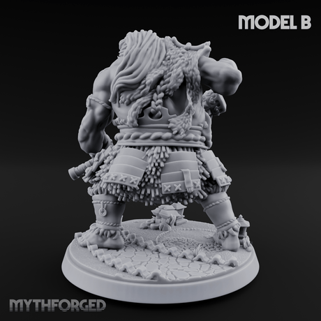 Shouldering The Cudgel Oni Brutes B Miniature for Dungeons and Dragons, Pathfinder or other TTRPGs