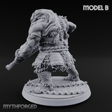 Shouldering The Cudgel Oni Brutes B Miniature for Dungeons and Dragons, Pathfinder or other TTRPGs