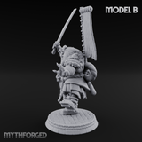 Turned Townsfolk Oni Fighters B Miniature for Dungeons and Dragons, Pathfinder or other TTRPGs