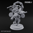 Turned Townsfolk Oni Fighters C Miniature for Dungeons and Dragons, Pathfinder or other TTRPGs