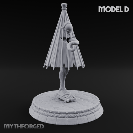 Turned Townsfolk Oni Fighters D Miniature for Dungeons and Dragons, Pathfinder or other TTRPGs