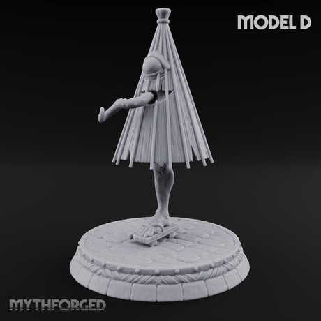 Turned Townsfolk Oni Fighters D Miniature for Dungeons and Dragons, Pathfinder or other TTRPGs