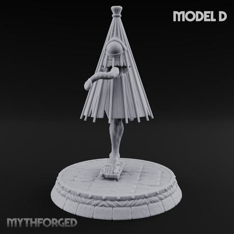Turned Townsfolk Oni Fighters D Miniature for Dungeons and Dragons, Pathfinder or other TTRPGs