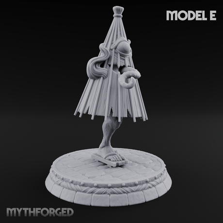 Turned Townsfolk Oni Fighters E Miniature for Dungeons and Dragons, Pathfinder or other TTRPGs