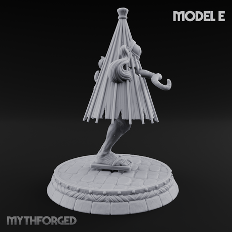 Turned Townsfolk Oni Fighters E Miniature for Dungeons and Dragons, Pathfinder or other TTRPGs