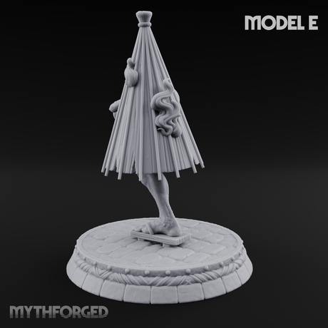 Turned Townsfolk Oni Fighters E Miniature for Dungeons and Dragons, Pathfinder or other TTRPGs