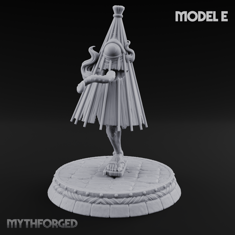 Turned Townsfolk Oni Fighters E Miniature for Dungeons and Dragons, Pathfinder or other TTRPGs