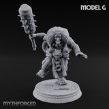 Turned Townsfolk Oni Fighters G Miniature for Dungeons and Dragons, Pathfinder or other TTRPGs
