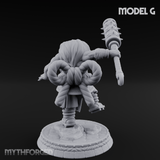 Turned Townsfolk Oni Fighters G Miniature for Dungeons and Dragons, Pathfinder or other TTRPGs
