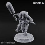 Turned Townsfolk Oni Fighters G Miniature for Dungeons and Dragons, Pathfinder or other TTRPGs
