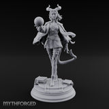 Orb Aloft Tiefling Sorcerer Miniature for Dungeons and Dragons, Pathfinder or other TTRPGs