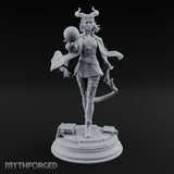 Orb Aloft Tiefling Sorcerer Miniature for Dungeons and Dragons, Pathfinder or other TTRPGs