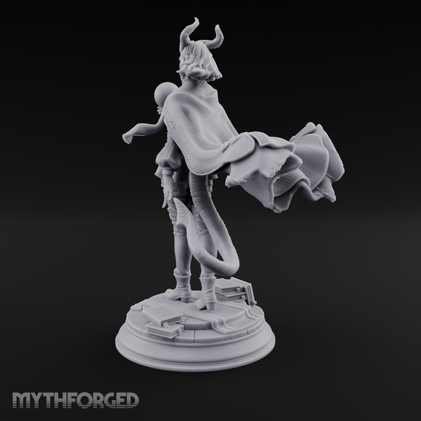 Orb Aloft Tiefling Sorcerer Miniature for Dungeons and Dragons, Pathfinder or other TTRPGs