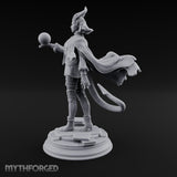 Orb Aloft Tiefling Sorcerer Miniature for Dungeons and Dragons, Pathfinder or other TTRPGs