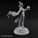 Orb Aloft Tiefling Sorcerer Miniature for Dungeons and Dragons, Pathfinder or other TTRPGs