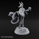 Orb Aloft Tiefling Sorcerer Miniature for Dungeons and Dragons, Pathfinder or other TTRPGs